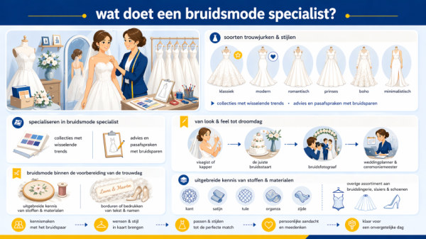 Alles over het beroep bruidsmode specialist Wat doet een bruidsmode specialist